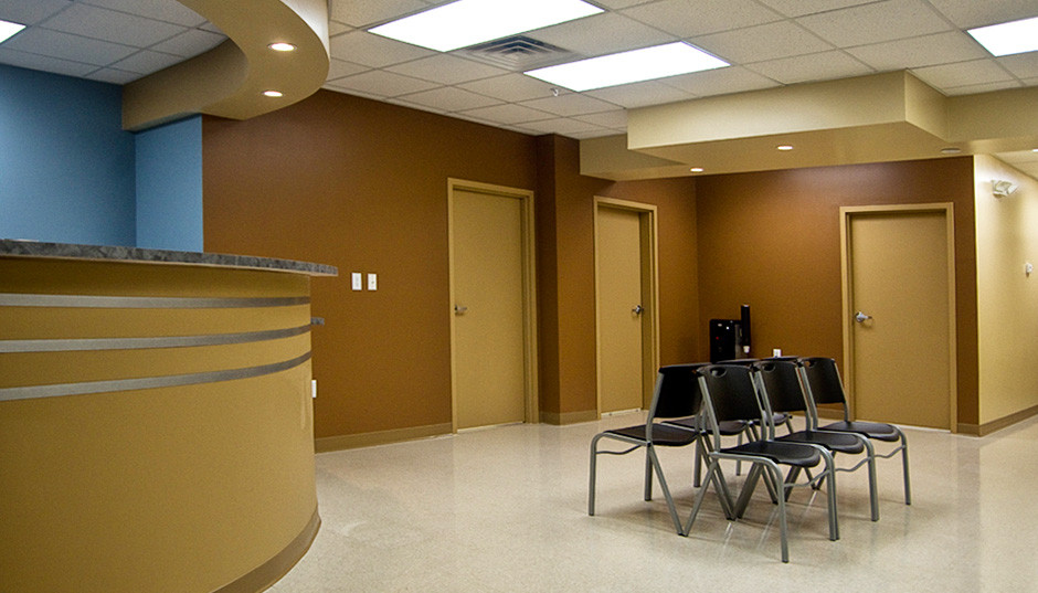 Our front desk and waiting room.